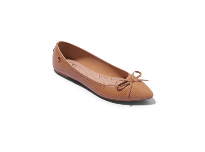 Ballerine femme beige