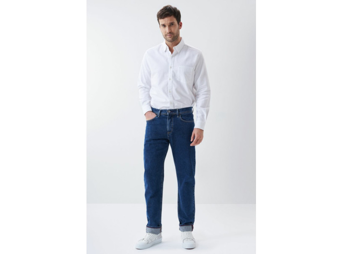 Jean Straight S-Repel vintage bleu moyen