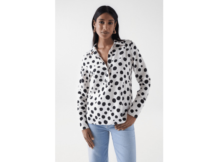 BLOUSE À POIS