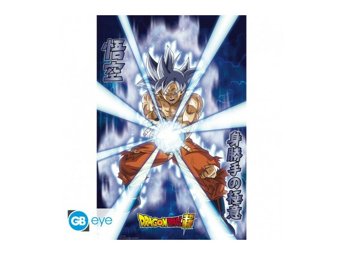 DRAGON BALL SUPER - Poster Maxi 91,5x61 Effet Métal - Goku