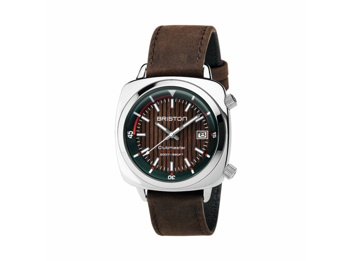 Montre Briston Clubmaster Diver HMS Date Acier