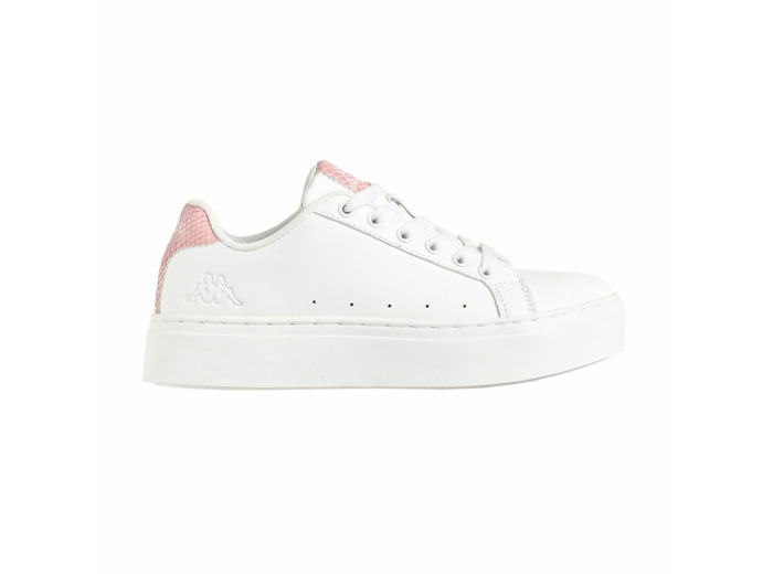 Basket femme blanc rose kappa