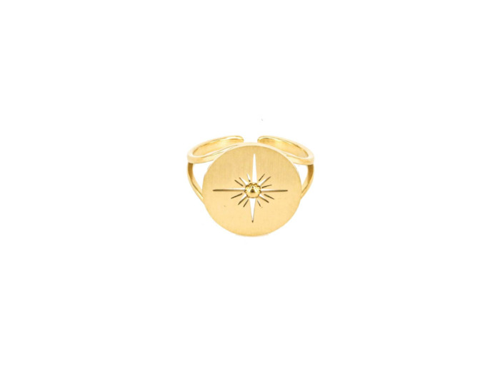 Bague Zag en acier
