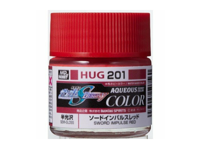 GUNZE HUG-201 PEINTURE AQUEOUS GUNDAM COLOR (10ML) SWORD IMPULSE RED