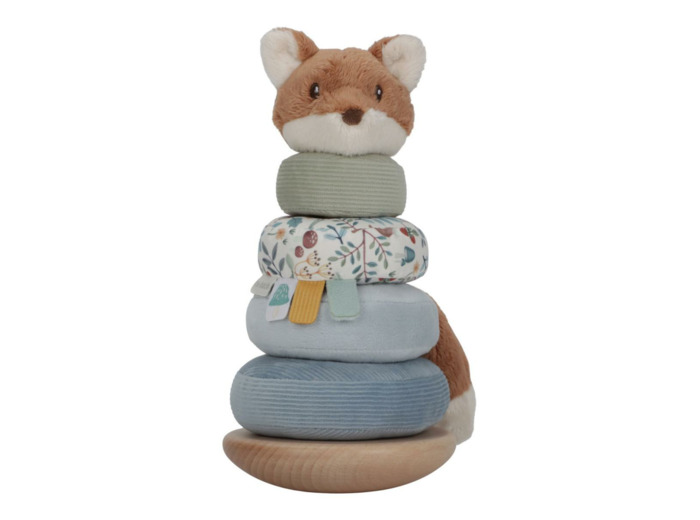 Renard à empiler doudou et en bois - Forest Friends - LD8922 - Little Dutch