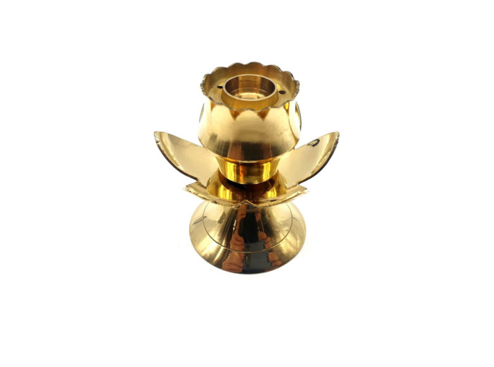Brûleur Résine Bronze Lotus 7cm