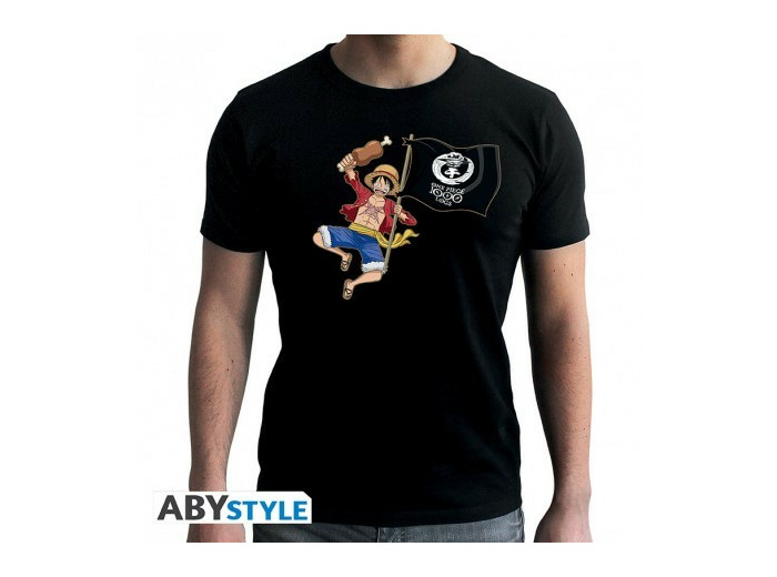 ONE PIECE - Tshirt "Luffy 1000 Logs" homme MC black