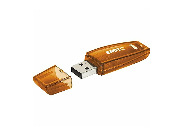 Clé usb emtec 2.0 c410 128 go orange