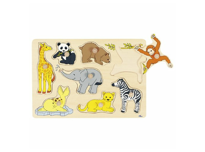 Bebes Animaux, Puzzle A Encastrements - 57906 - Goki