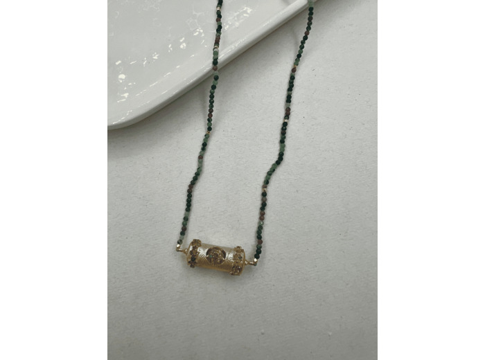 Collier Talisman Rubis-Zoisite