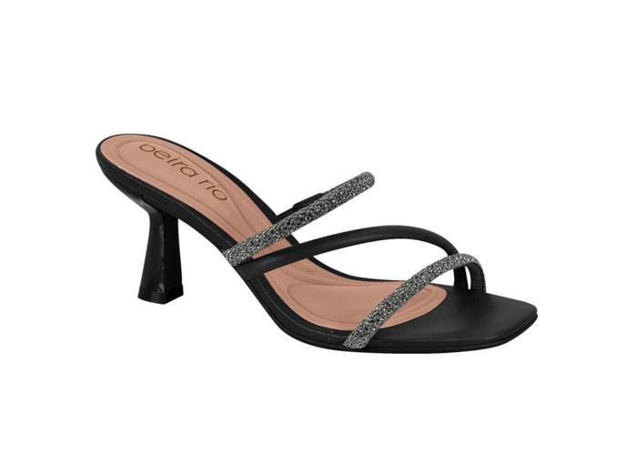Mule talon decrochee femme noir beira rio
