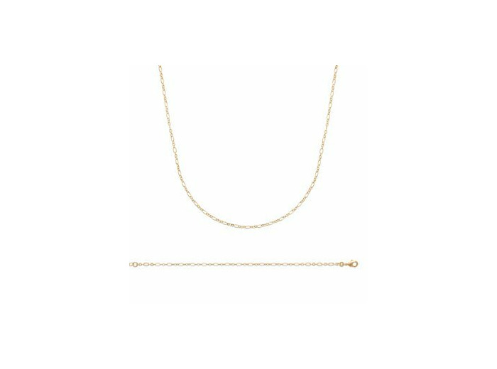 Collier en plaqué or, taille 45