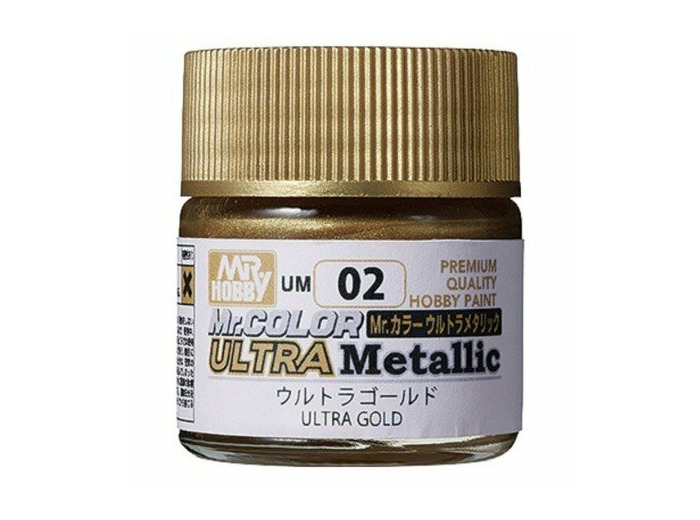 GUNZE UM-02 PEINTURE MR. COLOR ULTRA METALLIC COLORS II (10 ML) ULTRA GOLD