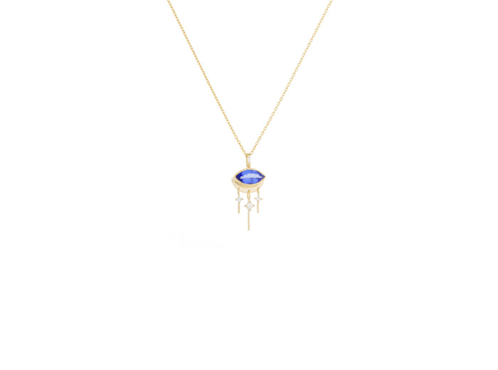 Céline Daoust Collier Marquise Eye Tanzanite Diamants