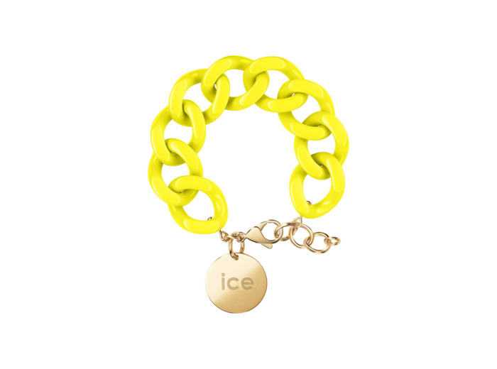 Bracelet chaîne Ice-Watch ICE Jewellery Flashy yellow en acétate et métal doré