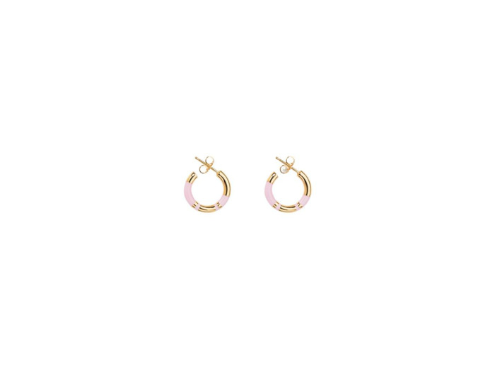 Boucles d'oreilles Aurélie Bidermann Positano en métal doré et résine