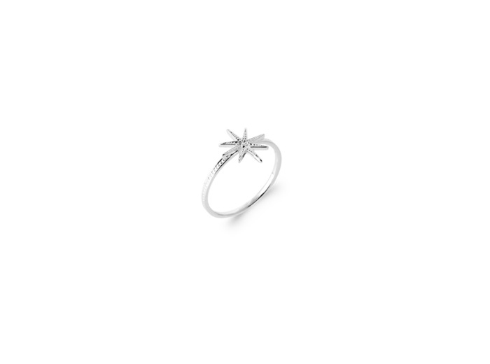 Bague en argent rhodié