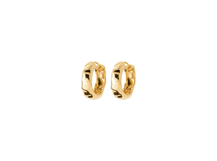 Boucles d'oreilles créoles en plaqué or