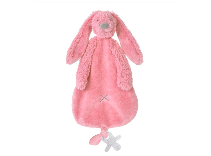 doudou Lapin Richie Rose profond  28 cm – 132112 - Happy Horse