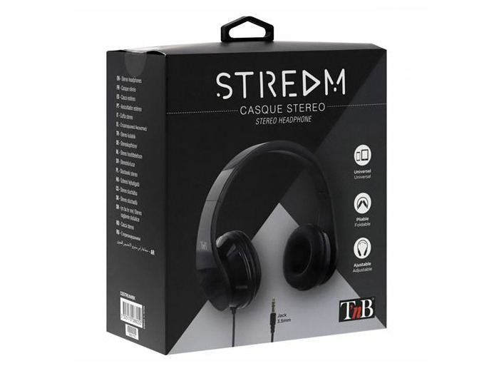 Casque filaire stream noir