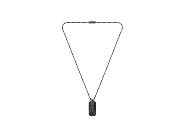 Collier BOSS Orlado en acier PVD noir