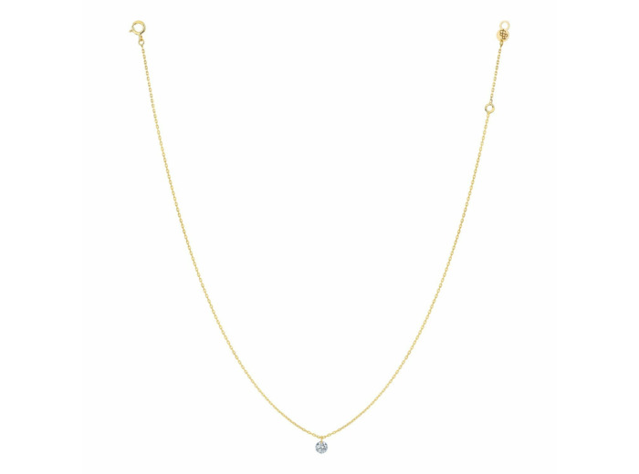 Collier La Brune & La Blonde 360° en or jaune et diamant de 0.07ct