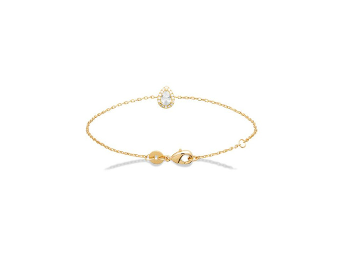 Bracelet en plaqué or et oxyde de zirconium