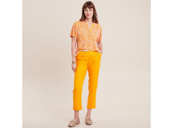 Pantalon flou ceinturé