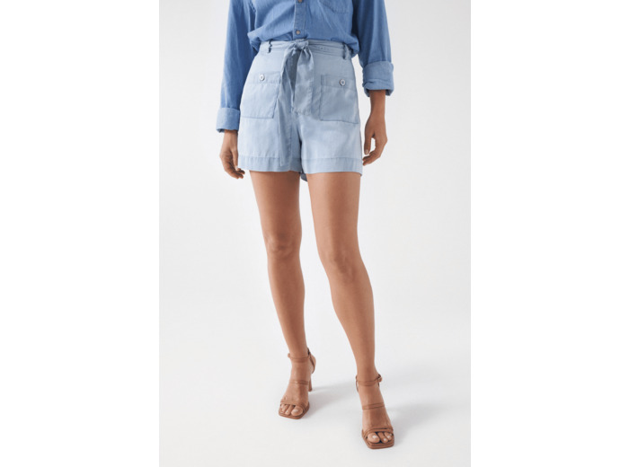 SHORT EN JERSEY LÉGER AVEC POCHES