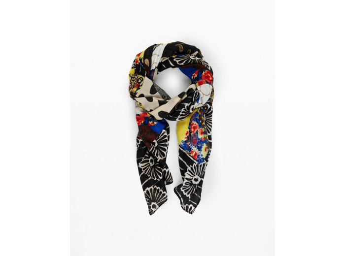 FOULARD PATCHWORK FLORAL