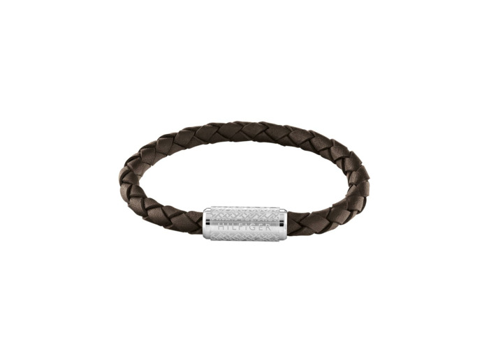 Bracelet Tommy Hilfiger en acier et cuir