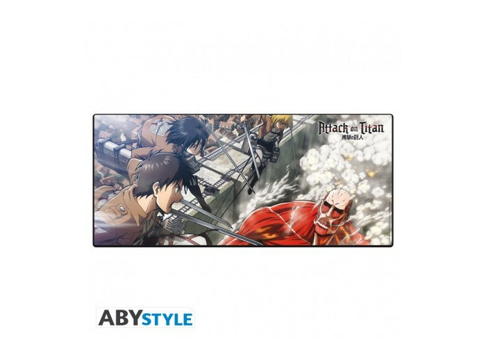 ATTACK ON TITAN - Tapis de souris XXL - Eren vs Titan Colossal