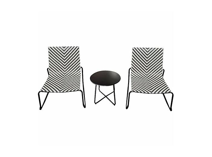 Ensemble Table et Chaises en chevrons