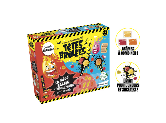 Coffret Mega Fabrik à bonbons et sucettes tutti fruti