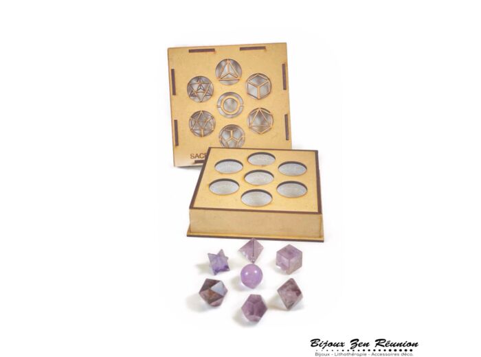 COFFRET GEOMETRIE SACREE AMETHYSTE