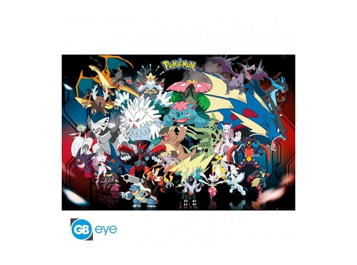 POKEMON - Poster "Méga Evolution" roulé filmé (91.5x61)