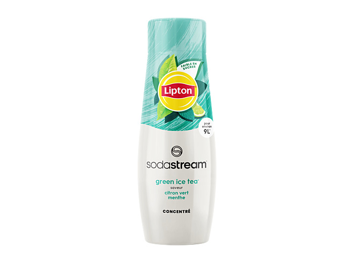 ConcentrÃ© sodastream lipton green ice tea saveur citron vert menthe 440ml