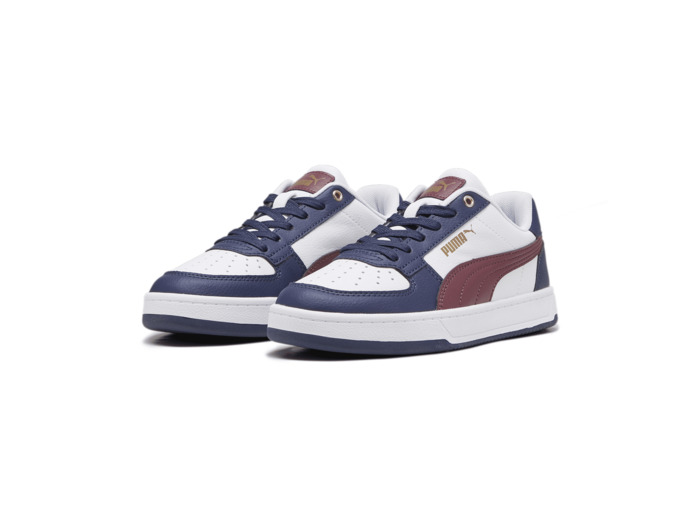 Basket junior garcon blanc marine puma