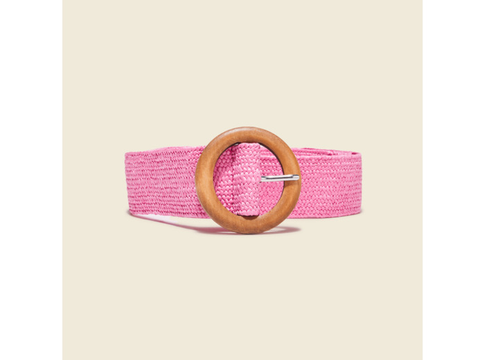 Ceinture tressée boucle ronde