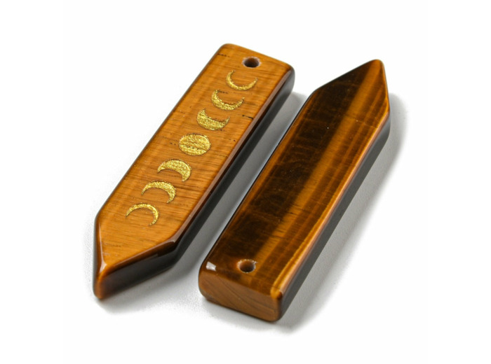 Pendentif - Moon- Œil de tigre