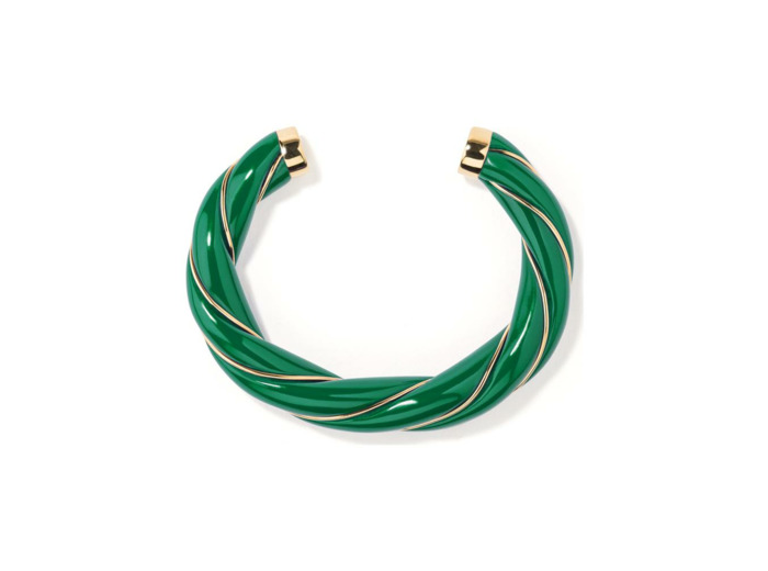 Bracelet Aurélie Bidermann Diana en métal doré et résine