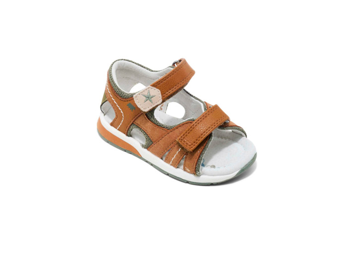 Bottillon ouvert bebe garcon camel