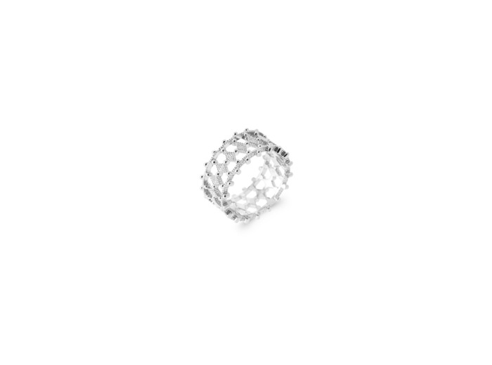 Bague en argent rhodié