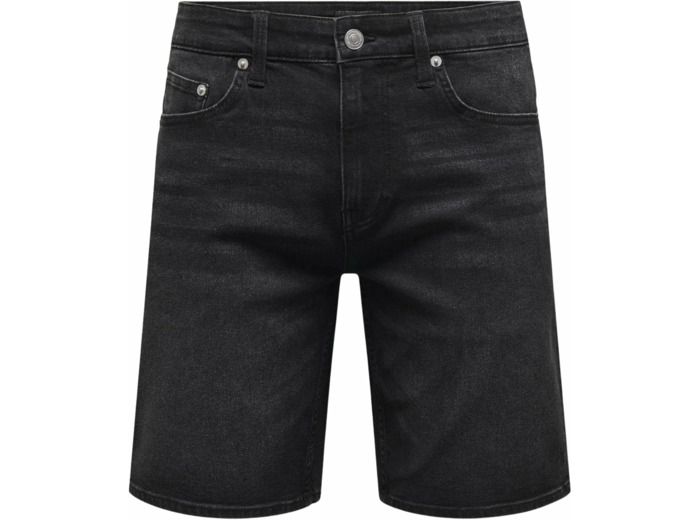 SHORTS HOMME BLACK DENIM