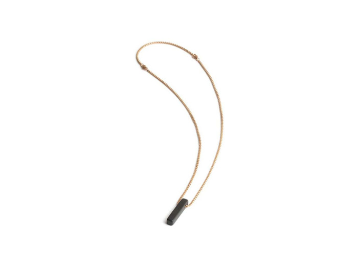 Collier Gemini Classics en acier et agate