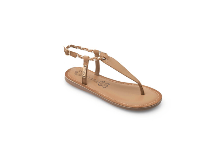 Sandale ouverte junior fille camel rivage