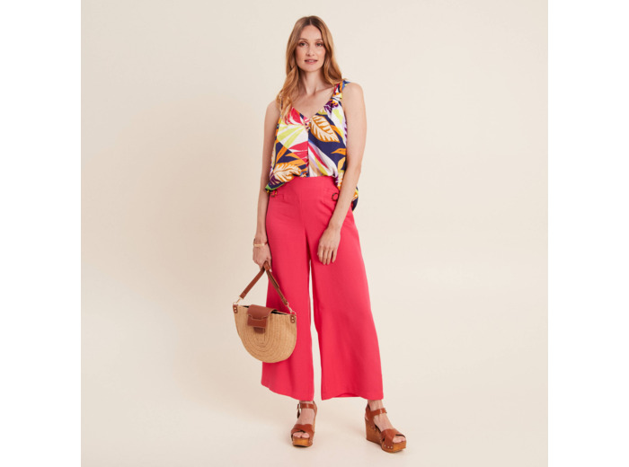 Blouse sans manches multicolore femme