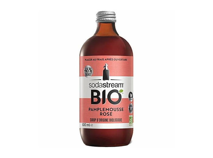 Sirop sodastream bio pamplemousse rose 500 ml