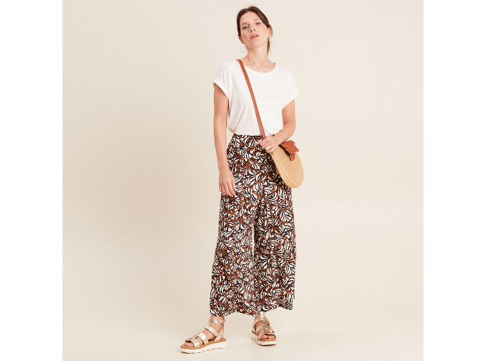 Pantalon flou large 7/8ème