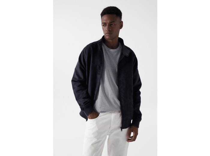 BLOUSON EN DAIM